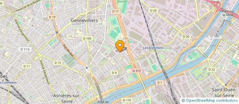 localisation de l'entreprise HBH TRANSPORT à GENNEVILLIERS