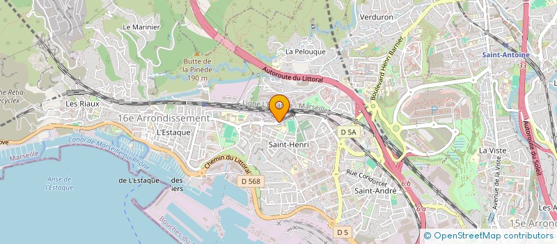 localisation de l'entreprise HBH TRANSPORTS à MARSEILLE