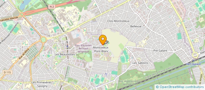 localisation de l'entreprise HBHC à SEVRAN