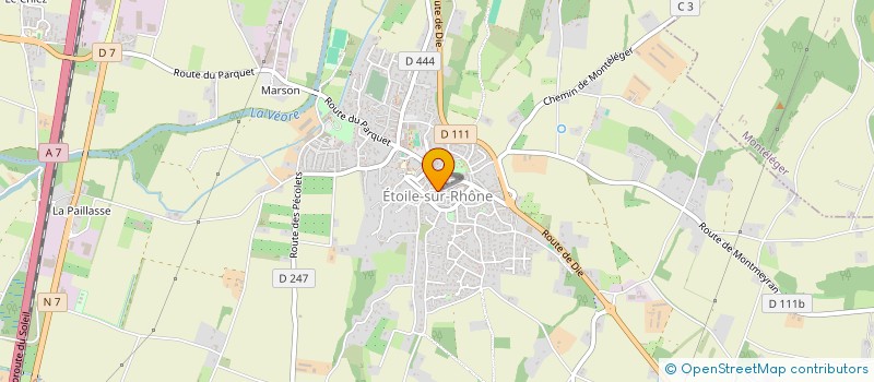 localisation de l'entreprise HBJ  ETOILE-SUR-RHONE