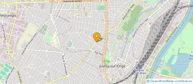 localisation de l'entreprise HBK AUTOS à JUVISY-SUR-ORGE