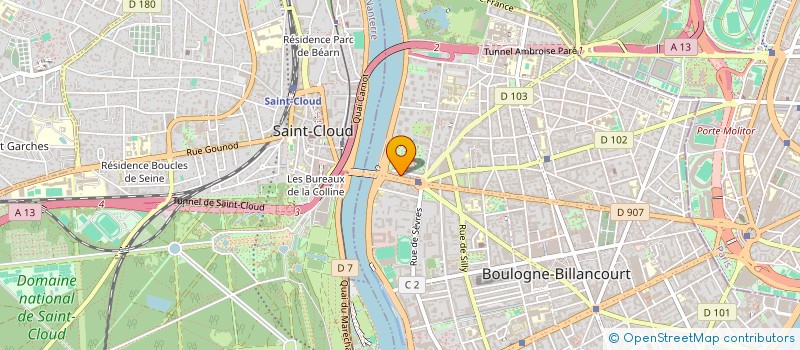 localisation de l'entreprise HBK B92 à BOULOGNE-BILLANCOURT