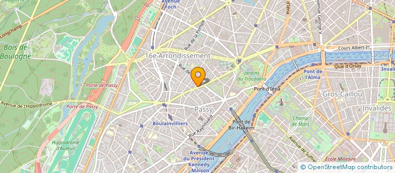 localisation de l'entreprise HBK LAB.  PARIS