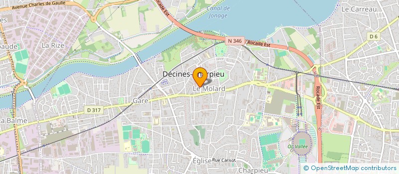 localisation de l'entreprise HBKO  DECINES-CHARPIEU