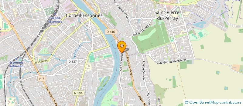 localisation de l'entreprise HBL CONCEPT à SAINTRY-SUR-SEINE