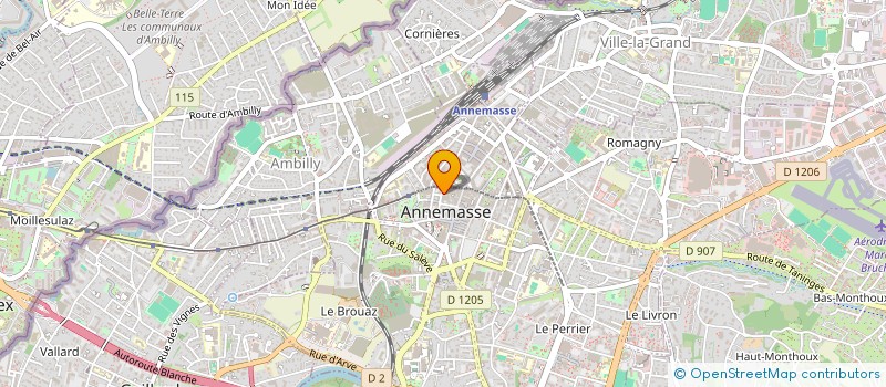 localisation de l'entreprise HBL - DISTRI  ANNEMASSE