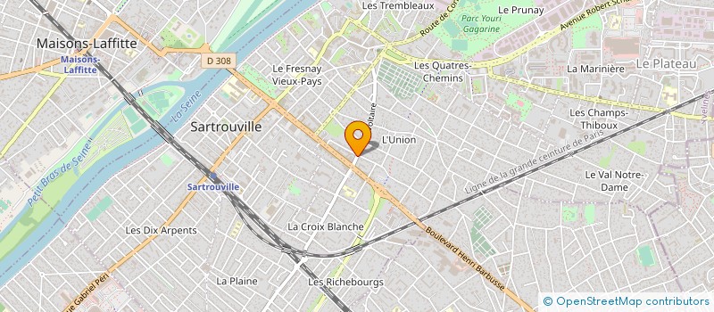 localisation de l'entreprise HBL EXPRESS à SARTROUVILLE