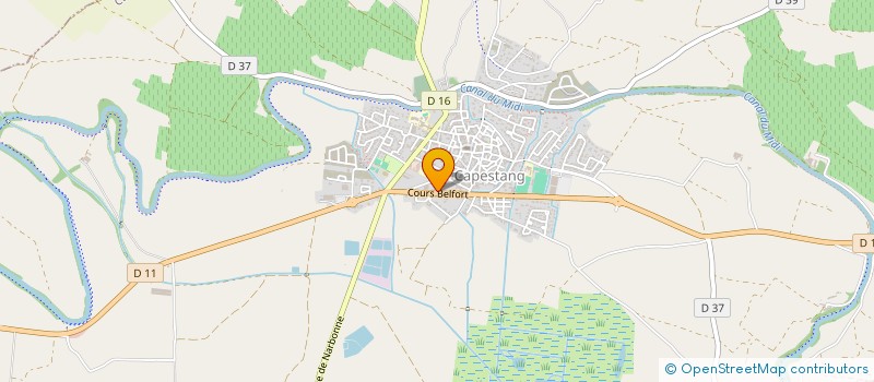 localisation de l'entreprise HBL FACADE  CAPESTANG