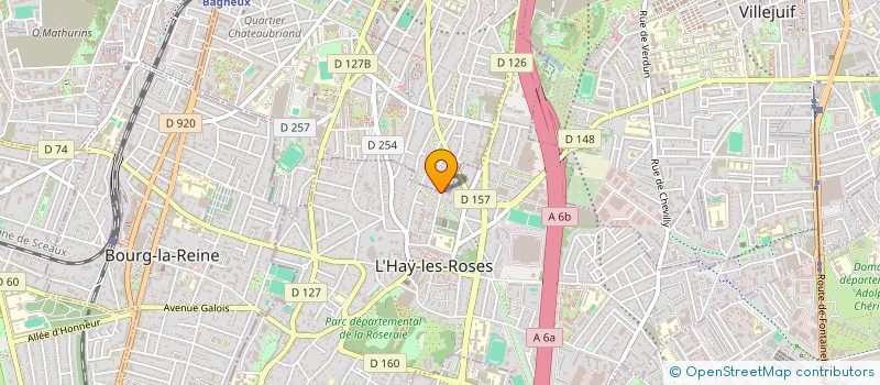 localisation de l'entreprise HBL IMMO  L'HAY-LES-ROSES