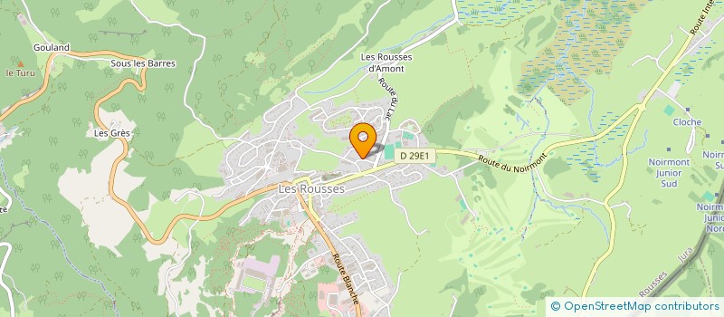 localisation de l'entreprise HBL IMMOBILIER  LES ROUSSES