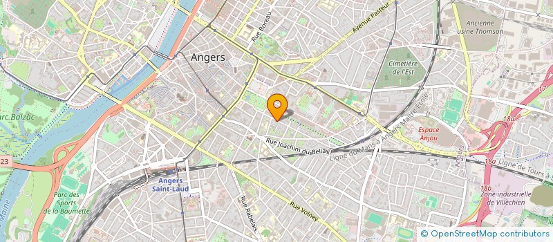 localisation de l'entreprise HBLE à ANGERS
