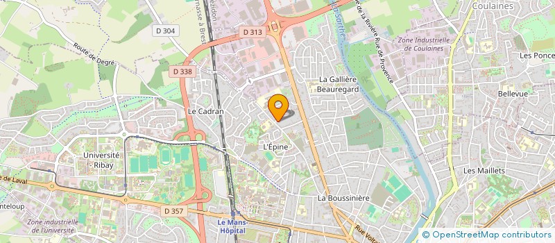 localisation de l'entreprise HBLT-IMMO  LE MANS