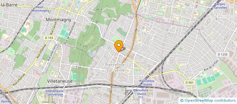 localisation de l'entreprise HBM 33 à PIERREFITTE-SUR-SEINE