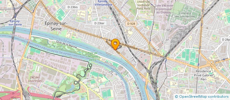 localisation de l'entreprise HBM à EPINAY-SUR-SEINE