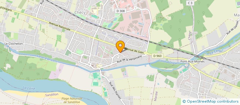 localisation de l'entreprise HBM à CHECY
