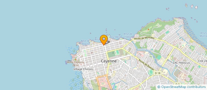 localisation de l'entreprise HBM à CAYENNE