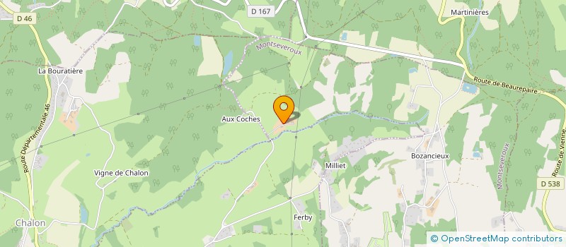 localisation de l'entreprise HBM  MONTSEVEROUX