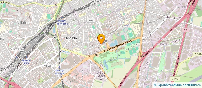 localisation de l'entreprise HBM à MASSY