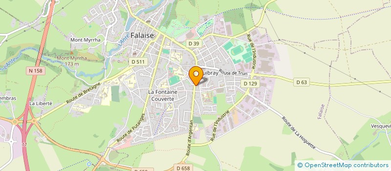 localisation de l'entreprise HBM  FALAISE