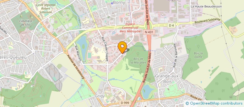 localisation de l'entreprise HBM AUDIT ET REVISION  METZ