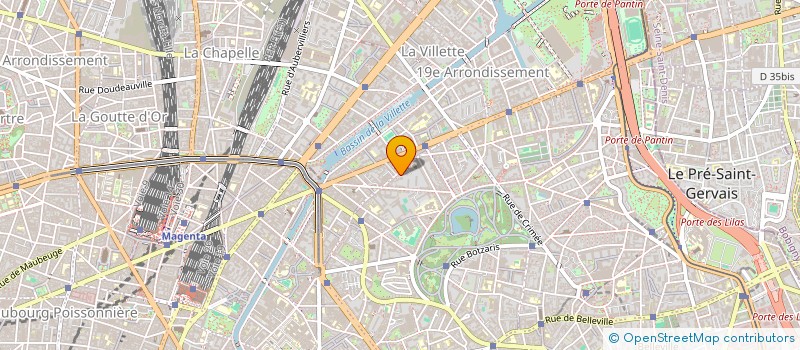 localisation de l'entreprise HBM BAT  PARIS