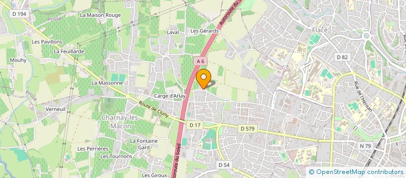 localisation de l'entreprise HBM CONSTRUCTION  CHARNAY-LES-MACON