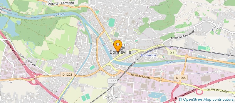 localisation de l'entreprise HBM DIFFUSION  BONNEVILLE