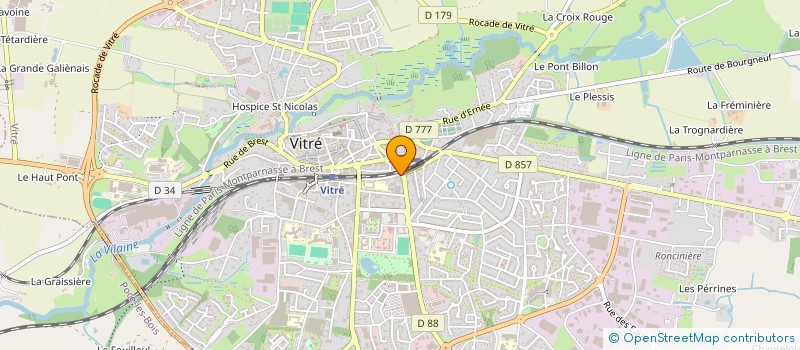 localisation de l'entreprise HBM LAURET à VITRE