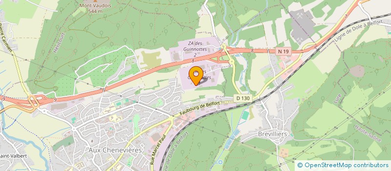 localisation de l'entreprise HBM POIDS LOURDS ET UTILITAIRES à HERICOURT