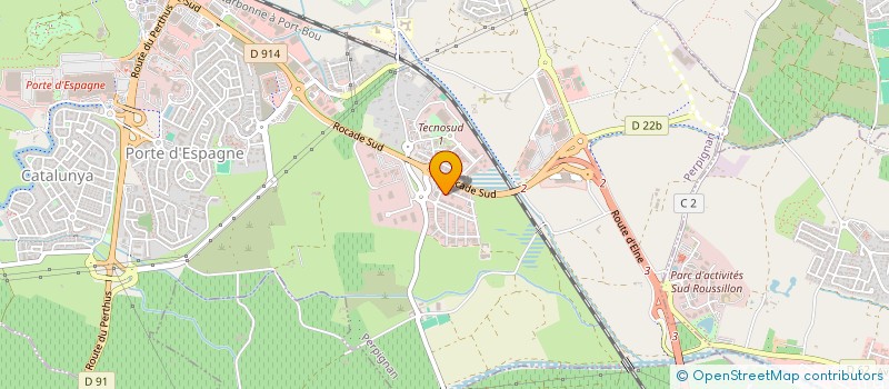 localisation de l'entreprise HBML  PERPIGNAN