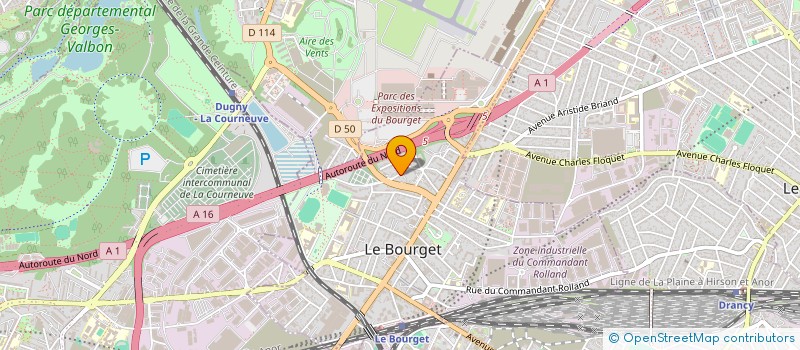localisation de l'entreprise HBNK à LE BOURGET