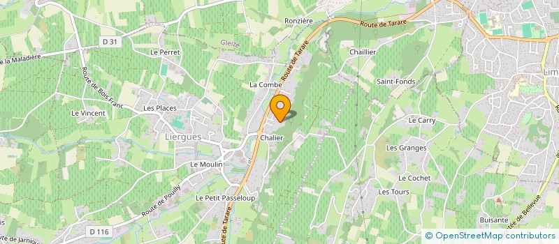 localisation de l'entreprise HBO CONCEPT  PORTE DES PIERRES DOREES