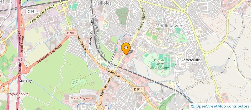 localisation de l'entreprise HBO FINANCE  PERPIGNAN