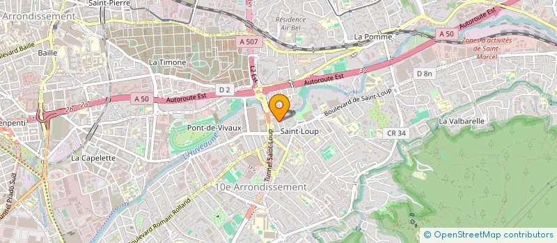 localisation de l'entreprise HBR  ROQUEVAIRE