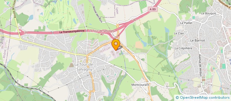 localisation de l'entreprise HBR  LA TOUR-DE-SALVAGNY