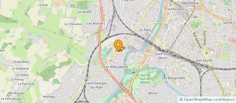 localisation de l'entreprise HBR CONCEPT  LE MANS