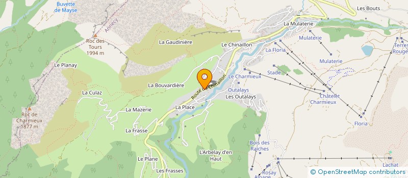 localisation de l'entreprise HBR CREATION  LE GRAND-BORNAND