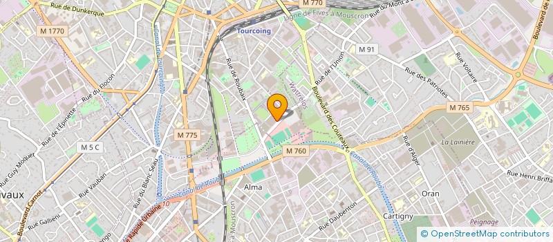 localisation de l'entreprise HBR ELEC FRANCE à TOURCOING