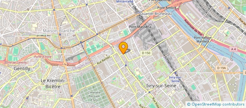 localisation de l'entreprise HBR IMMO à IVRY-SUR-SEINE