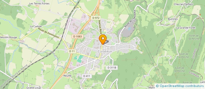 localisation de l'entreprise HBR LE BOURGOGNE  CUISEAUX