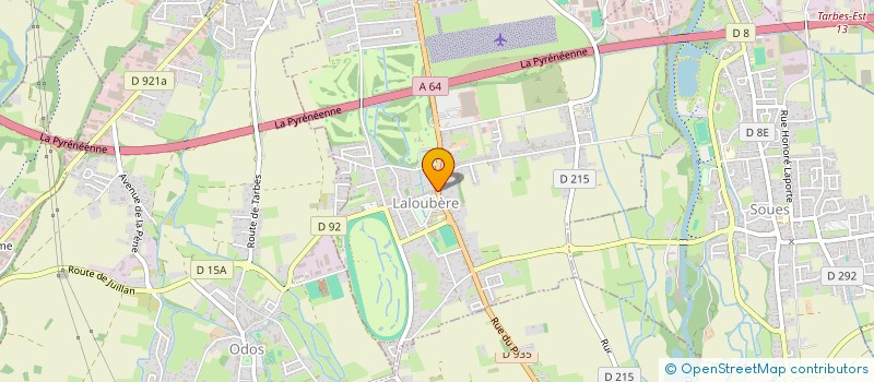 localisation de l'entreprise HBR PYRENEES  LALOUBERE