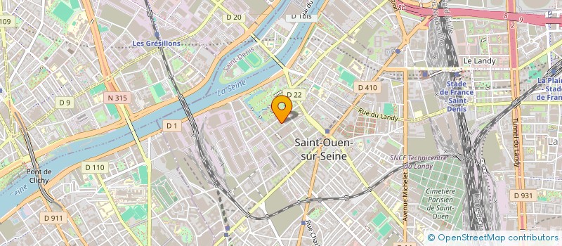 localisation de l'entreprise HBR RENOVATION à SAINT-OUEN-SUR-SEINE