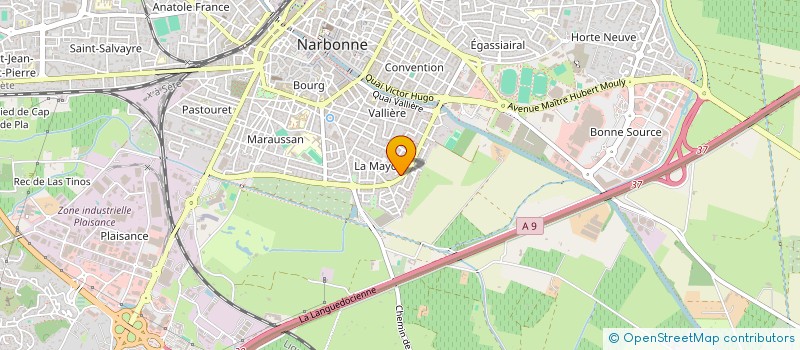 localisation de l'entreprise HBS  NARBONNE