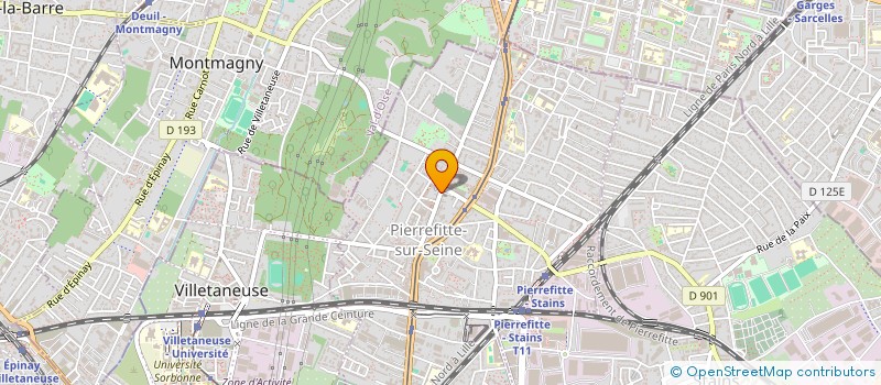 localisation de l'entreprise HBS à PIERREFITTE-SUR-SEINE
