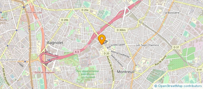 localisation de l'entreprise HBS à MONTREUIL