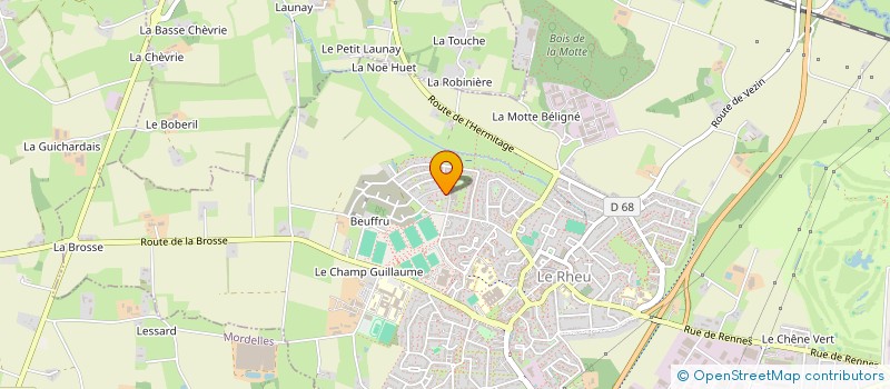 localisation de l'entreprise HBS BATIMENT à LE RHEU