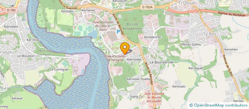 localisation de l'entreprise HBS CONSEILS à QUIMPER