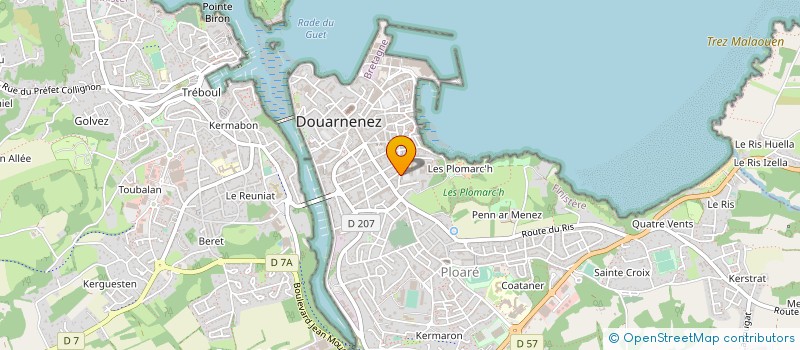 localisation de l'entreprise HBS CONSEILS OCEAN à DOUARNENEZ