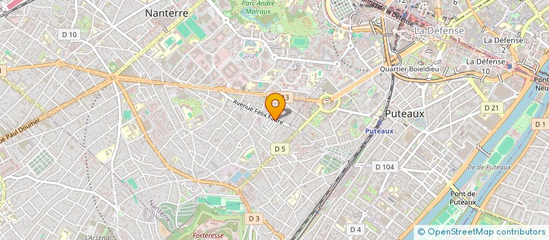 localisation de l'entreprise HBS GRAINETERIE ALIMENTATION à NANTERRE