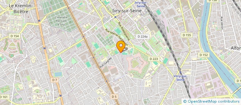 localisation de l'entreprise HBS INVEST à IVRY-SUR-SEINE